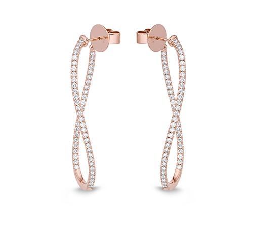 Diamond Studded Hoops