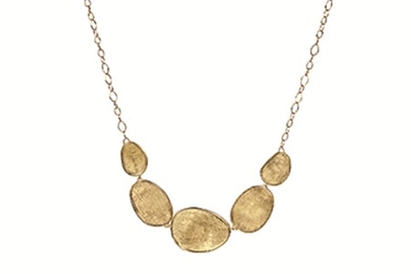 A Marco Bicego necklace from the Lunaria collection in 18k yellow gold