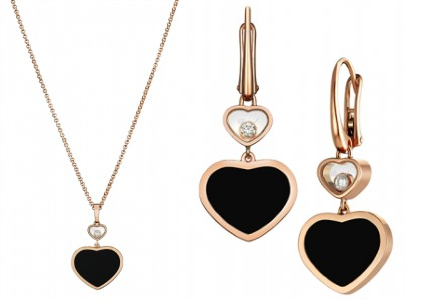 Chopard Happy Diamonds Necklace and Earrings
