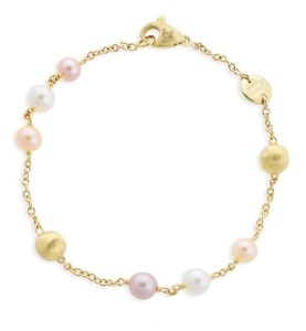 a pearl bracelet from Marco Bicego’s Africa Pearl collection.