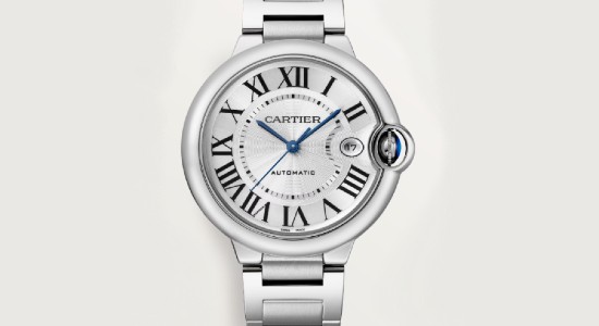 A simple yet elegant Ballon Bleu de Cartier watch, available at Weston Jewelers.