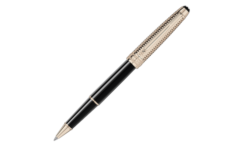 A Meisterstuck rollerball pen from Montblanc, available at Weston Jewelers.