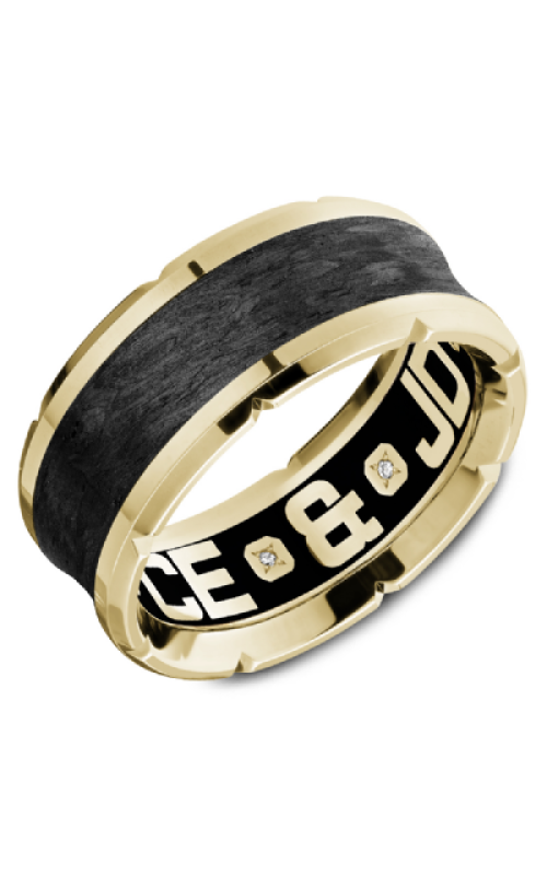 CrownRing Wedding Band  CX4-0013Y-S-YBLK
