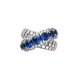 Diamond and Sapphire Ring Diamond and Sapphire Ring