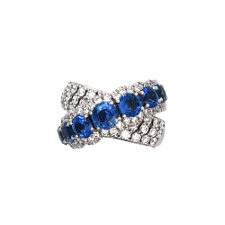 Diamond and Sapphire Ring