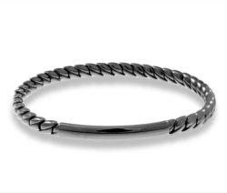 Men's 18K Ruthenium bracelet